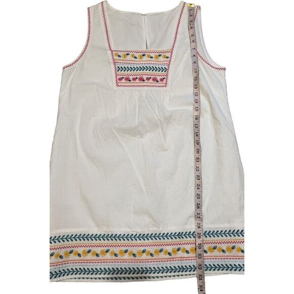 BCBGeneration Mini Dress Embroidered Floral Square Neck Oversized Small - Picture 4 of 11